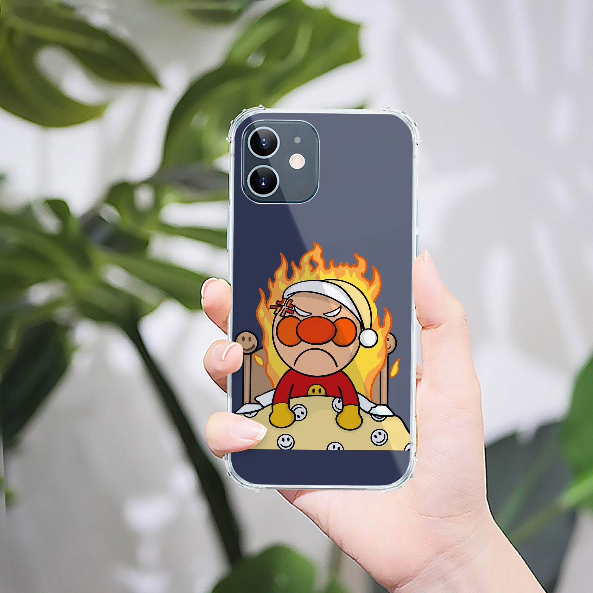 （画像用） アンパンマン Anpanman 【iPhone 12シリーズ対応】透明スマホケース（クリアソフトケース）